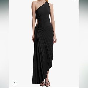 NWT Black one shoulder dress